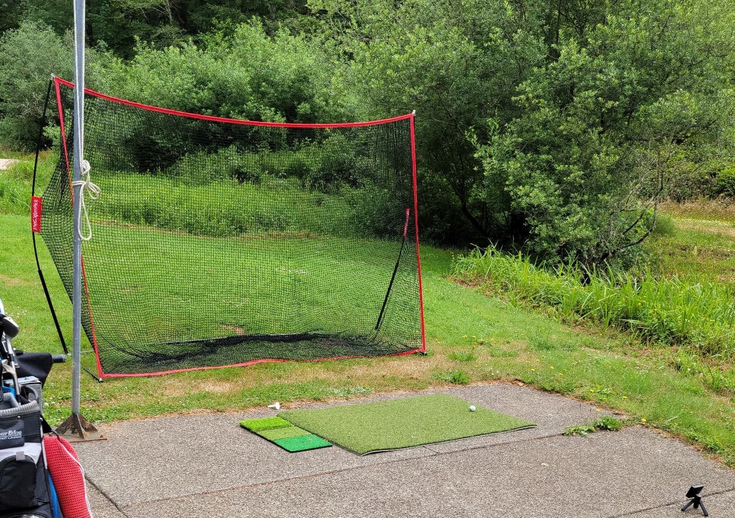 Customer photo review of Golf Net Pro 10x7 ft | Portable Golf Driving & Hitting Net