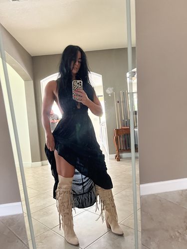 Customer photo review of Women's Witchy Leather Boots