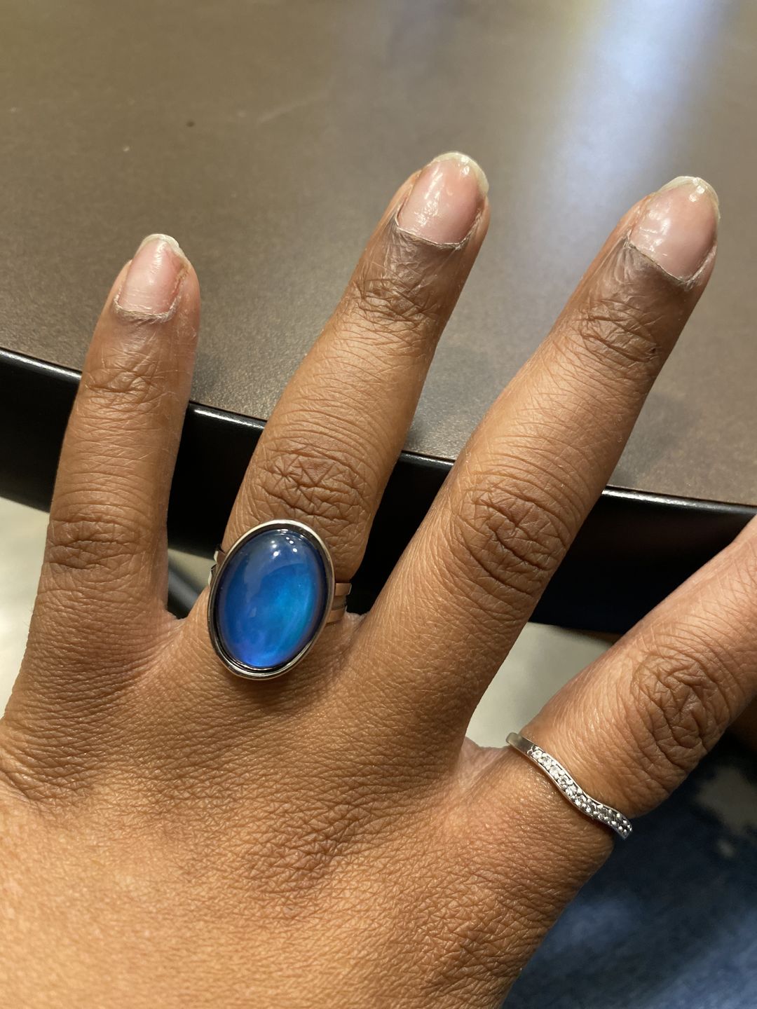 Customer photo review of Oval Mood Ring