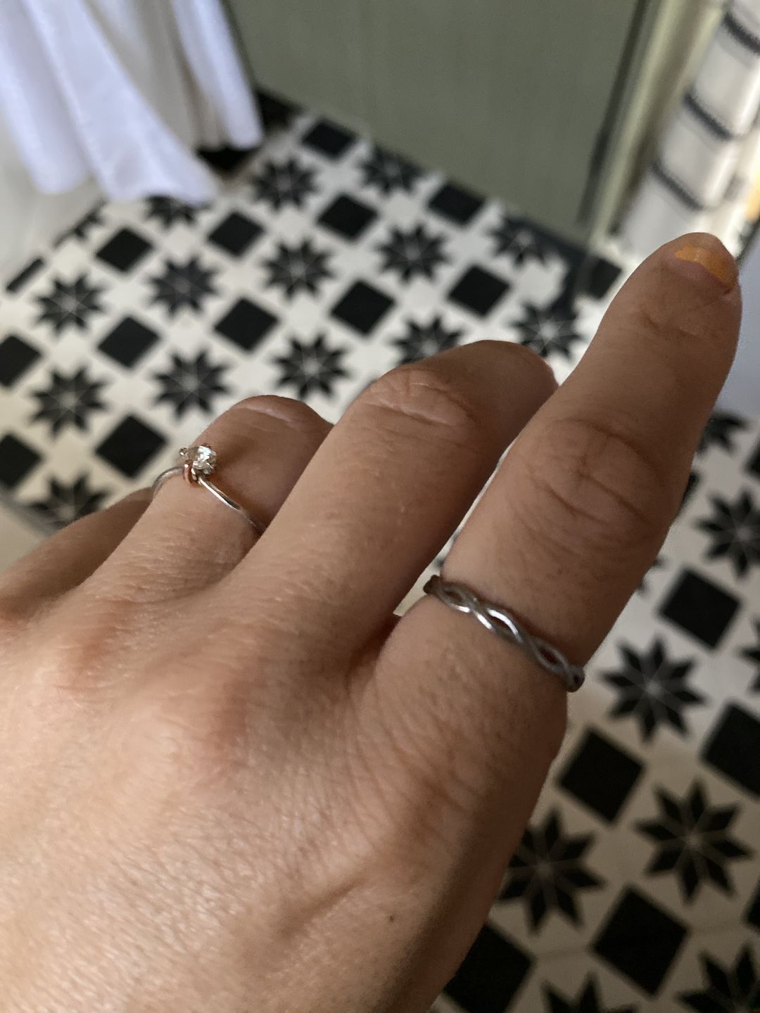Customer photo review of Braided Ring - Silver