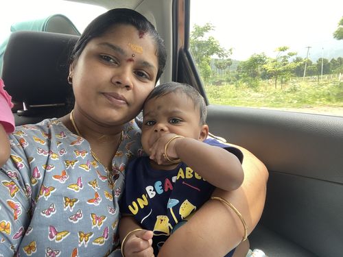 Customer photo review of Butterflies A-Line Maxi