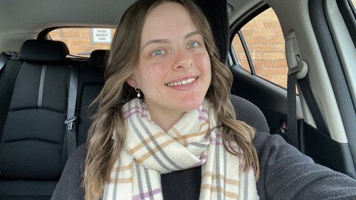 Customer photo review of Pearl Small Hoops
