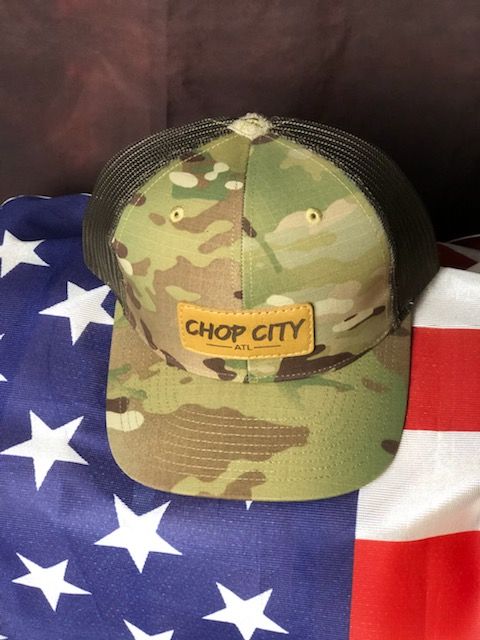Customer photo review of Richardson 862 Camo Custom Leather Patch Hat