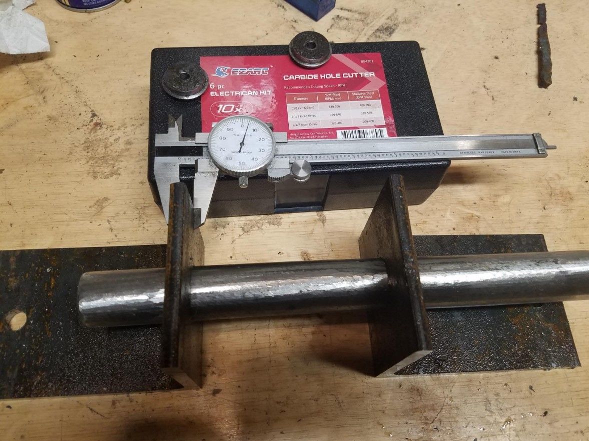 Customer photo review of Carbide Hole Saw Cutter Set 6 Pieces for Stainless Steel/Hard Metal