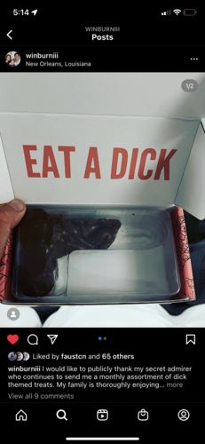 Customer photo review of Eat My Ass Chocolate Buttholes - A Sweet Treat
