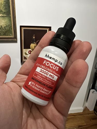 Customer photo review of HH CBG+CBD Tincture - FOCUS (Watermelon Flavor)