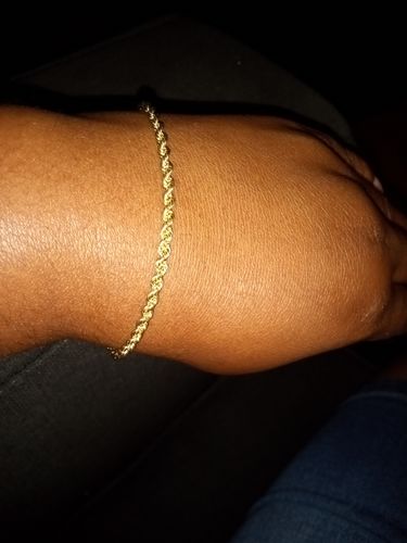 Customer photo review of 14k Rope bracelet on sale