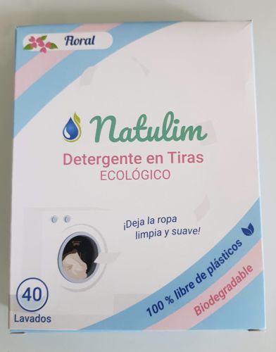 Customer photo review of Eco-Tiras de Detergente 40 lavados Natulim