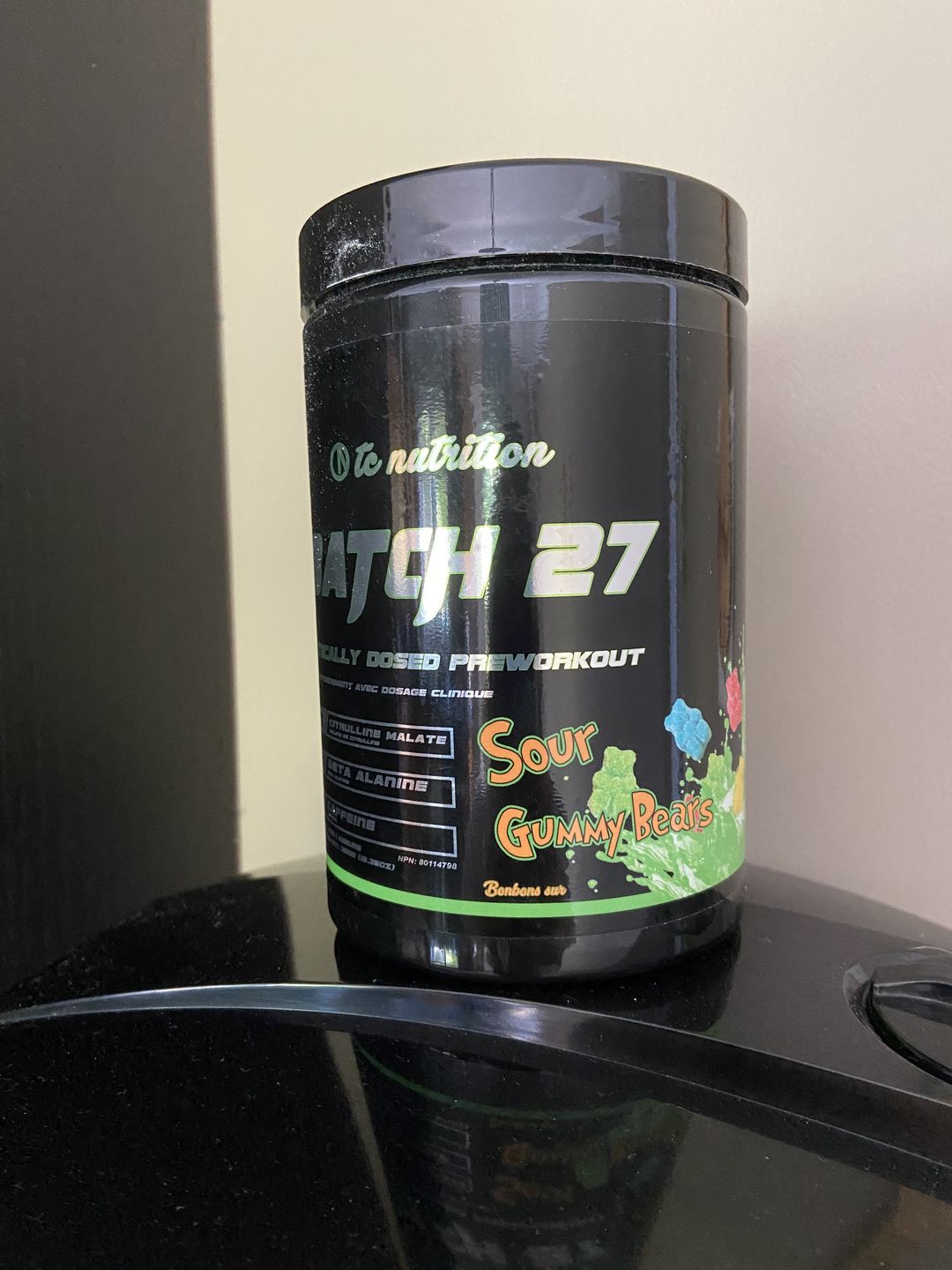 Customer photo review of TC Nutrition - Batch 27 Pre Workout 360g