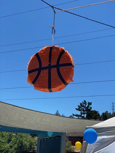 Customer photo review of APINATA4U 2-D Basketball Pinata 16" Basketball Themed Birthday Party