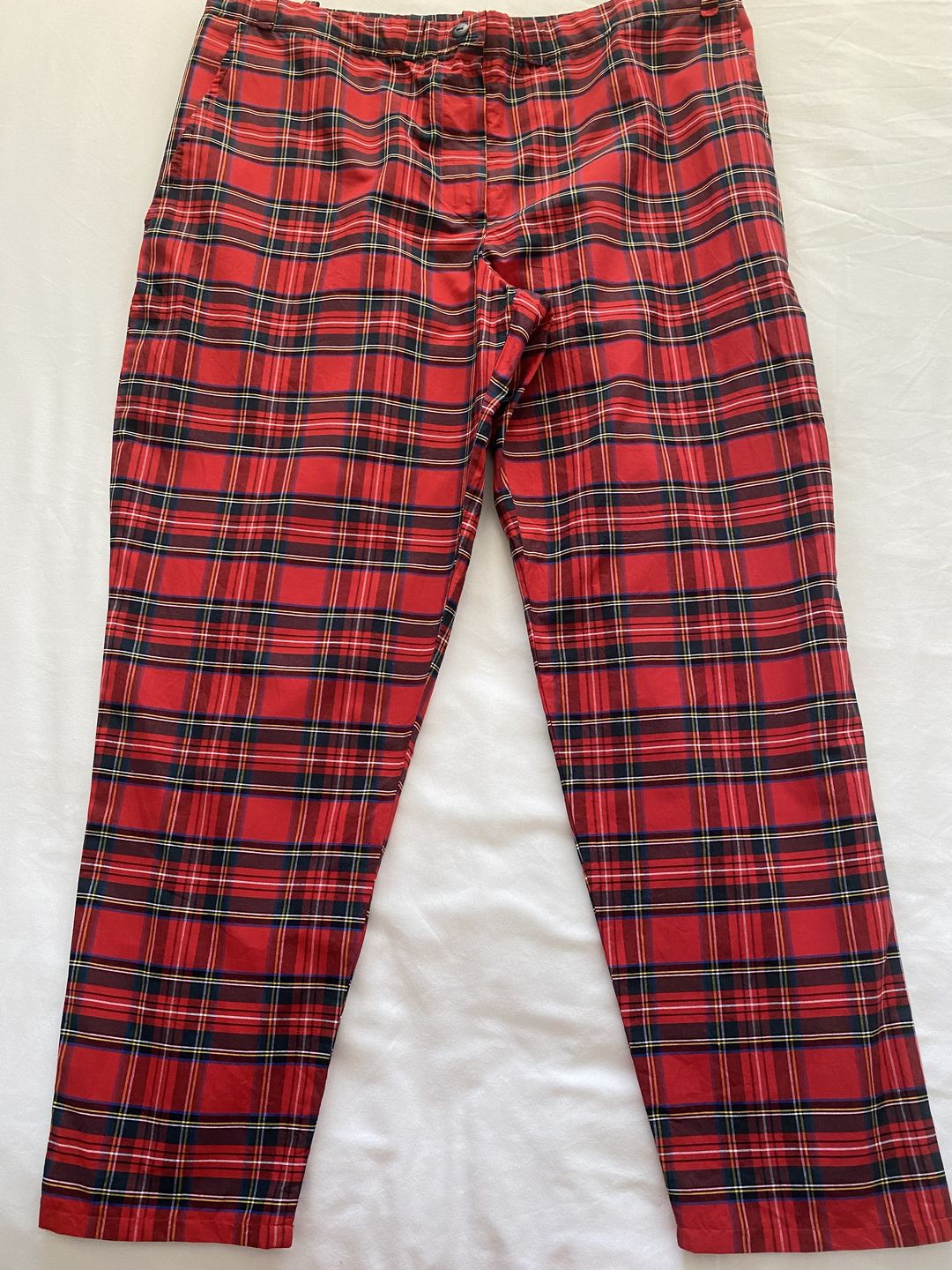 Customer photo review of Red and Black Tartan Cotton Fabric