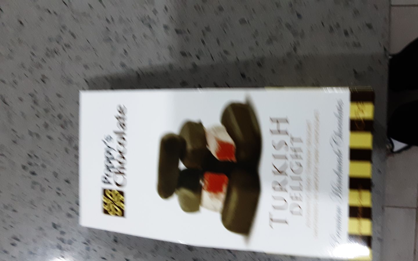 Customer photo review of Chocolate Coated Turkish Delight Dark Chocolate 105g