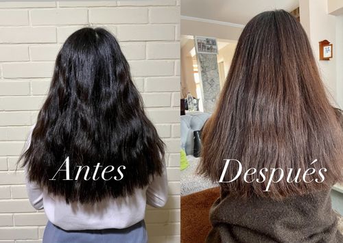 Reseña con foto de un cliente sobre Henna Jamila Hair