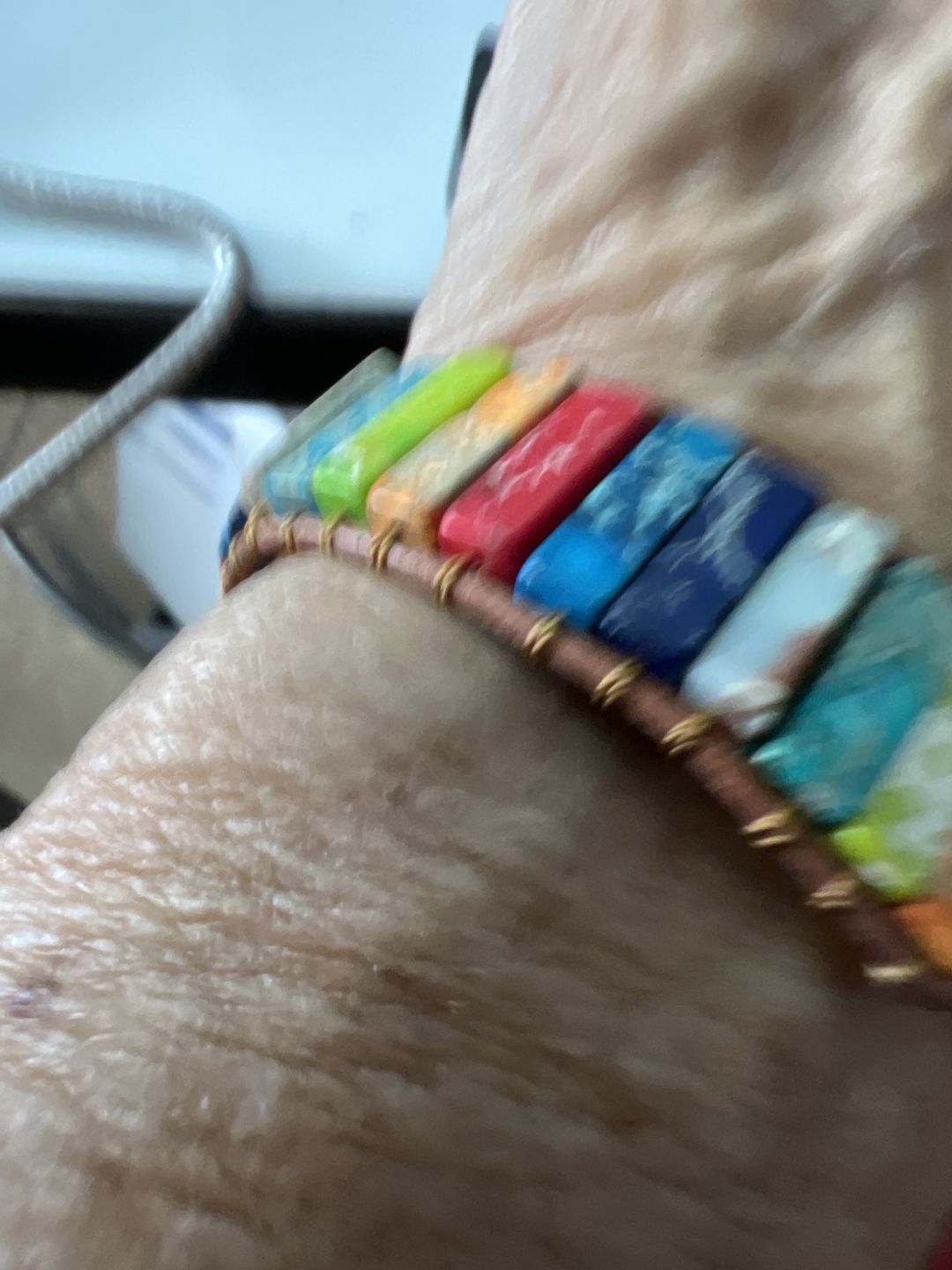 Customer photo review of Chakra Energy Bracelet