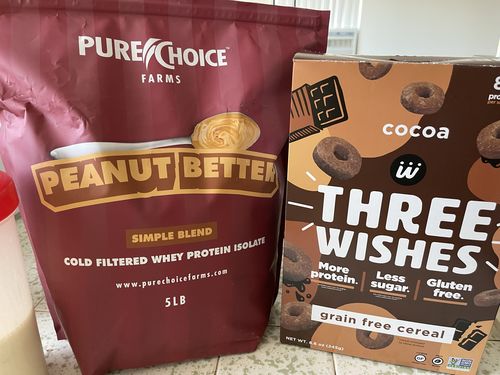 Customer photo review of Peanut Better Whey Protein Isolate
