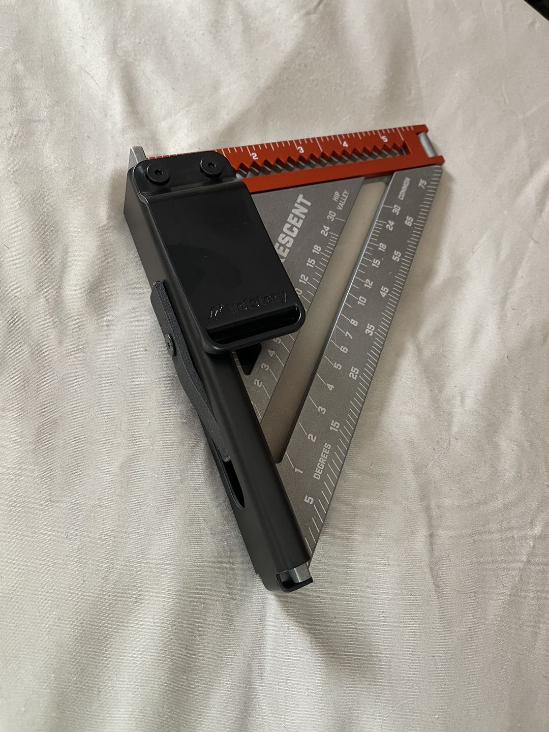 Customer photo review of SquareMaster | Clip-On Square Holster