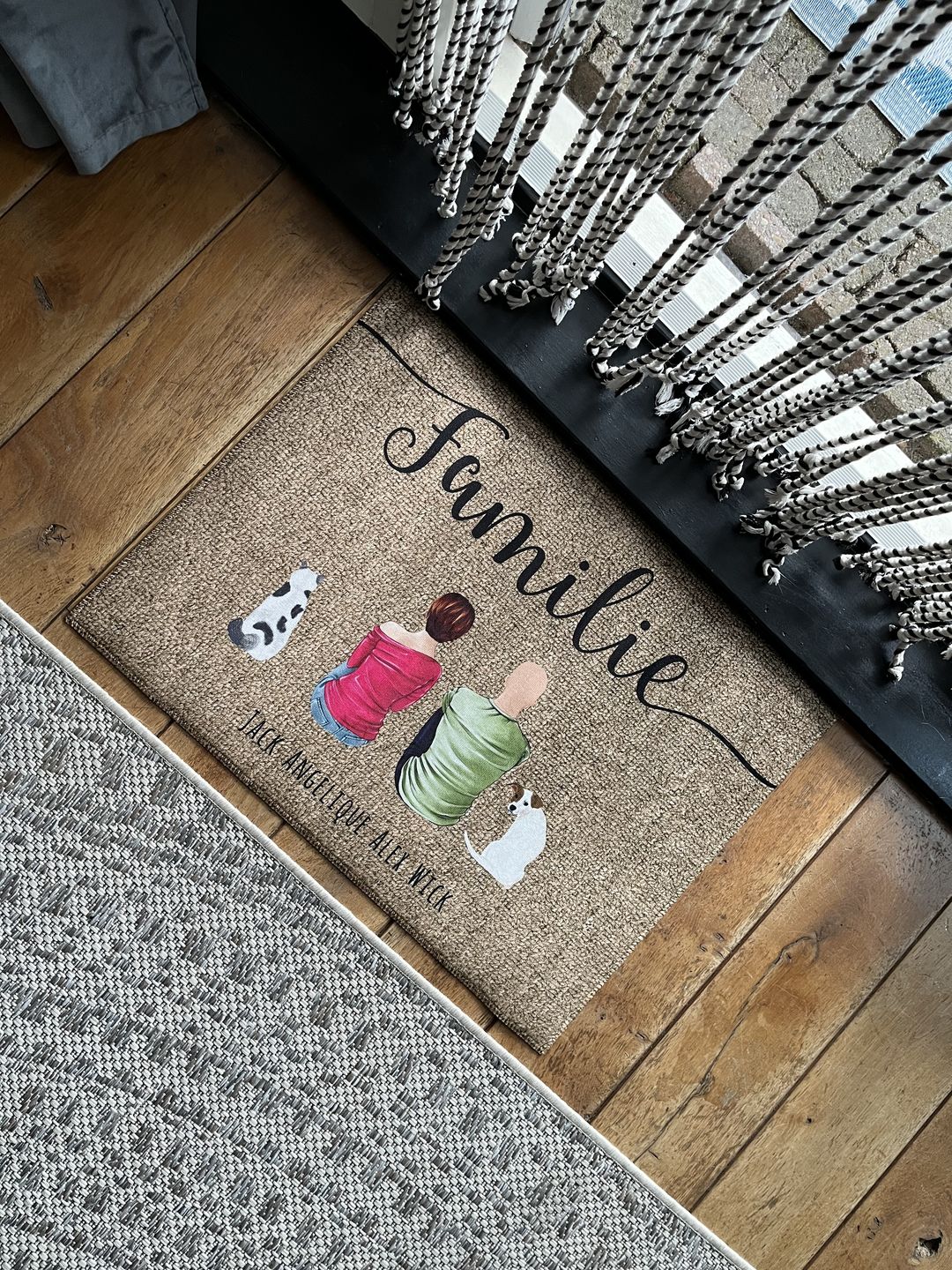 Customer photo review of Paar - Gepersonaliseerde deurmat