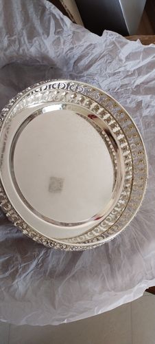 Customer photo review of Peacock Designed Silver Tray  GT 18