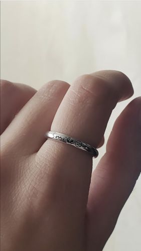 Customer photo review of Smile More - A Mental Health Awareness Ring