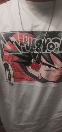 Customer photo review of Harajuku Style Naruto "Akatsuki Red Cloud" Pendant Necklace