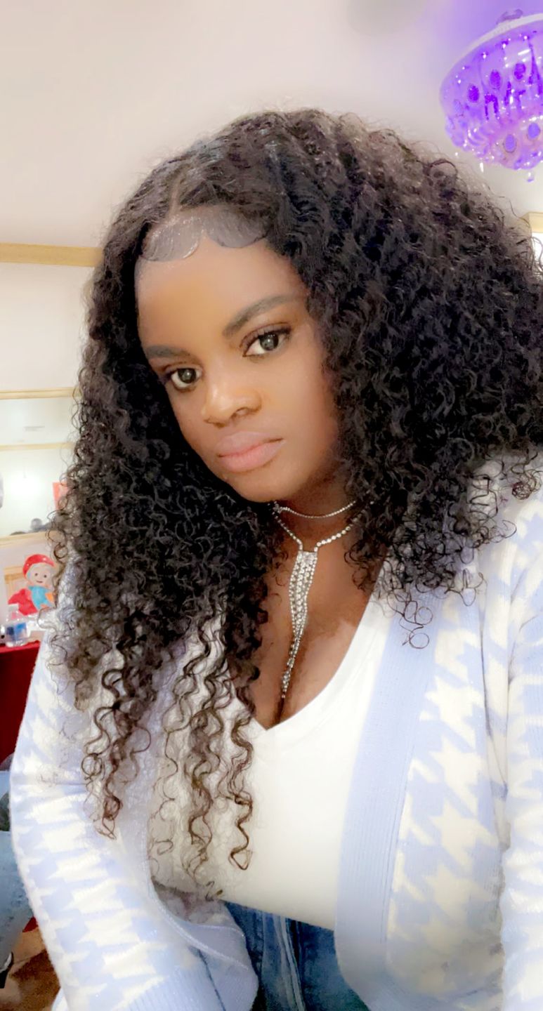 Customer photo review of Brazilian Curly Bundle