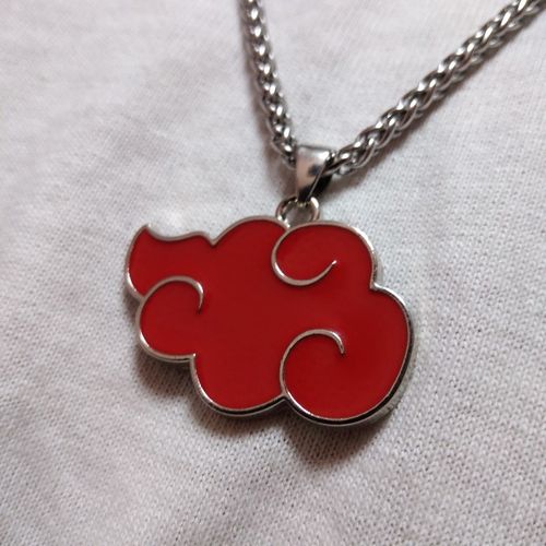 Customer photo review of Harajuku Style Naruto "Akatsuki Red Cloud" Pendant Necklace