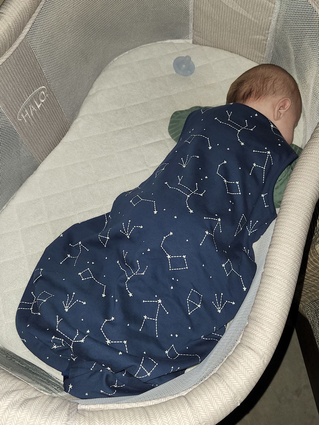 Customer photo review of 4 Season® Classic Baby Sleeping Bag, Merino Wool & Organic Cotton, Night Sky™