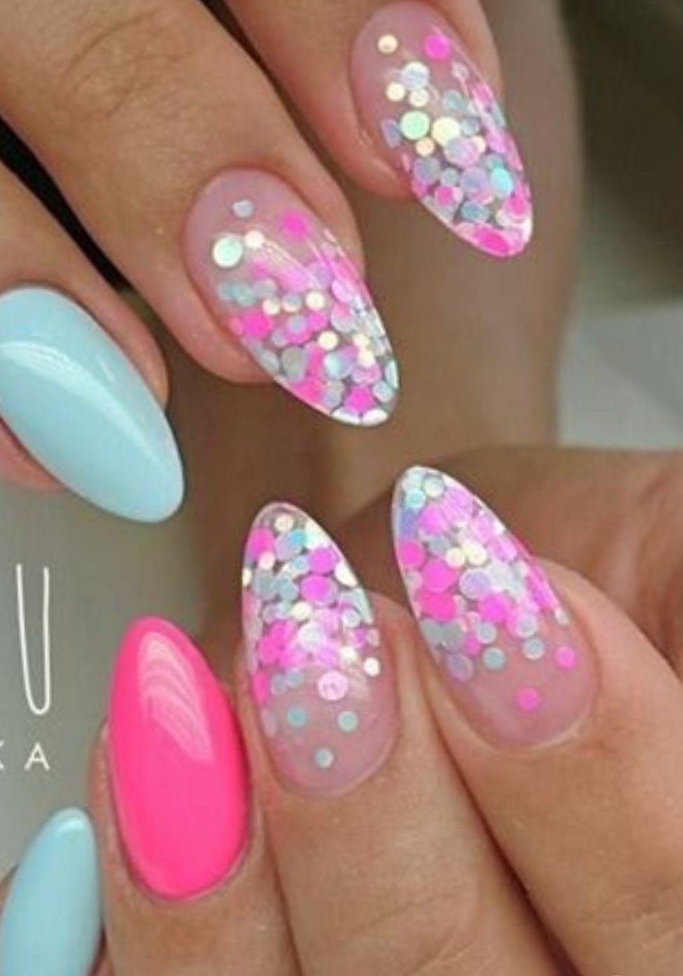 Customer photo review of Semilac Top Coat No Wipe Real Colour UV Gel Polish 7 ml