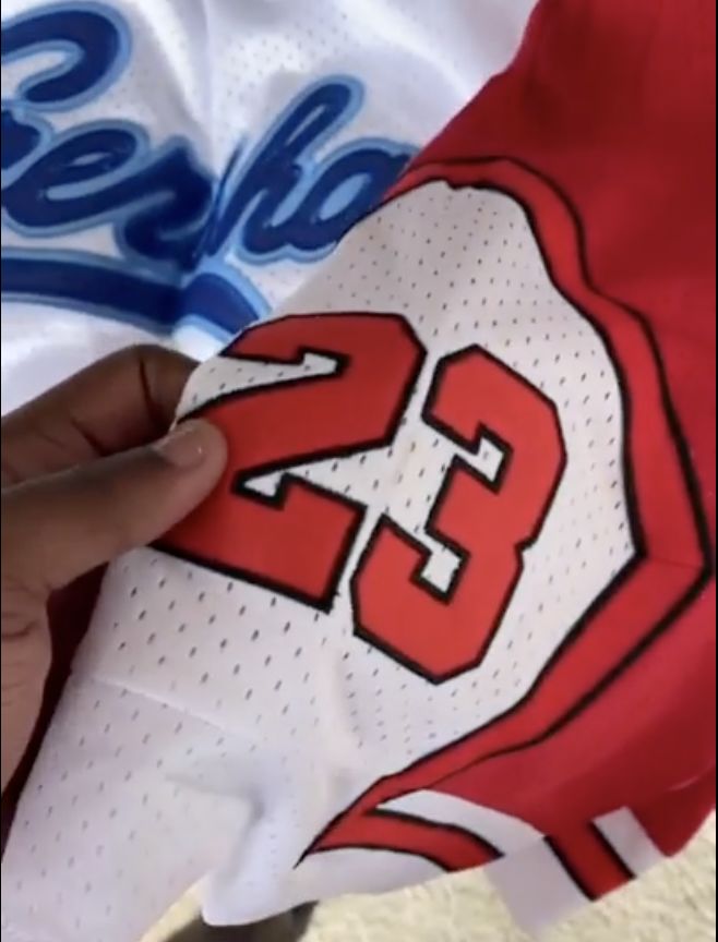 Customer photo review of The GOAT Basketball Shorts