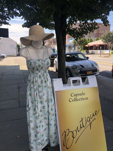 Customer photo review of WOMEN'S FLORAL PRINT SPAGHETTI TIE STRAP WITH POCKETS MIDI DRESS