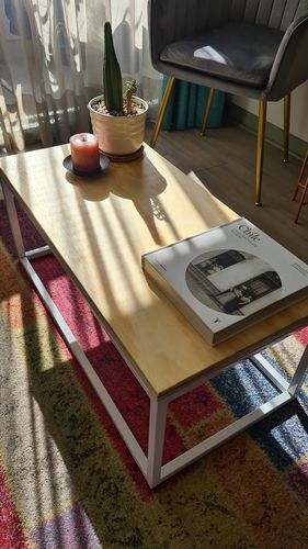Customer photo review of Mesa de Centro BLANCA 80 x 40 Rectangular MIMA