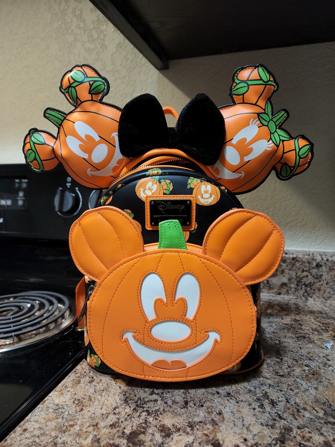 Customer photo review of 707 Street Exclusive - Loungefly Disney Minnie Mouse Silver Sequin Mini Backpack