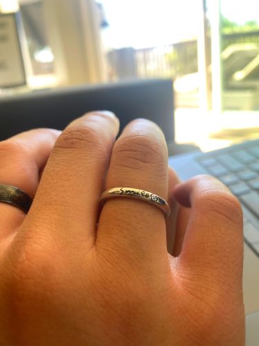 Customer photo review of Smile More - A Mental Health Awareness Ring