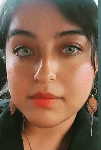 Customer photo review of New York Rihanna Colored Contact Lenses