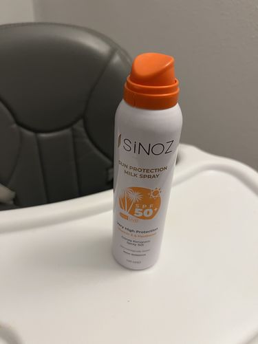Customer photo review of Sun Milk Spray SPF 50+