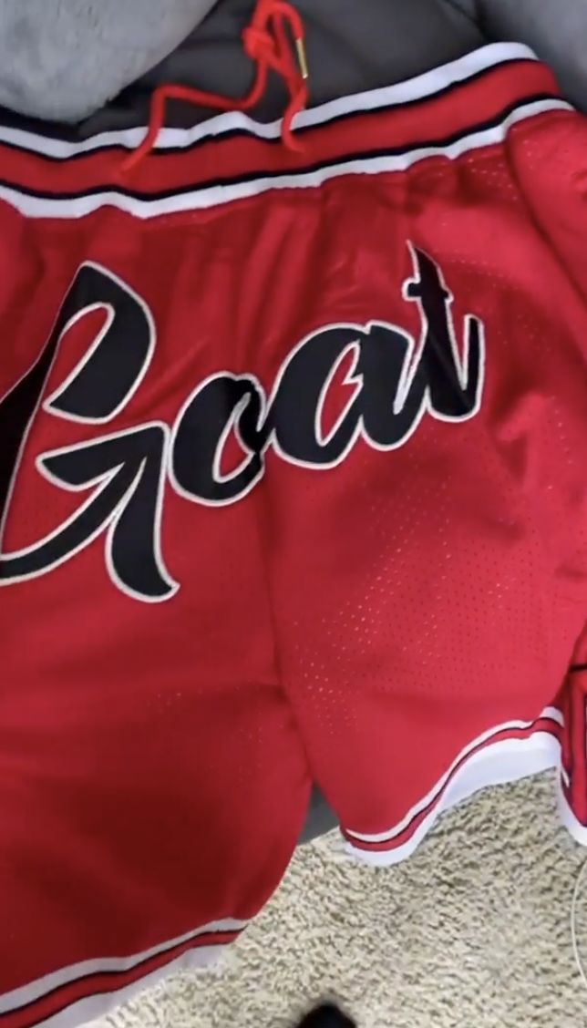 Customer photo review of The GOAT Basketball Shorts
