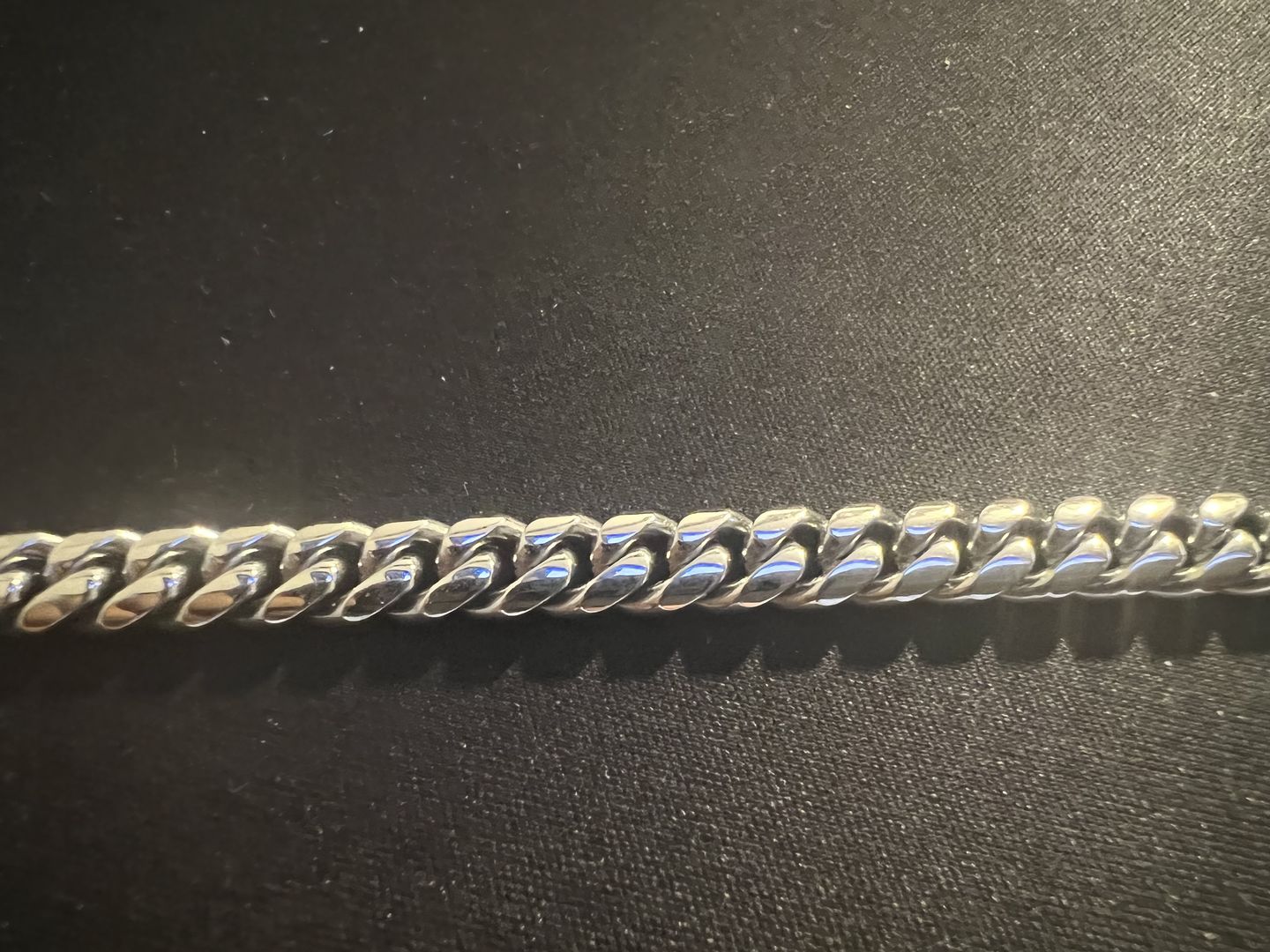 Customer photo review of CLEAN CUBANA. - 6MM WHITE GOLD