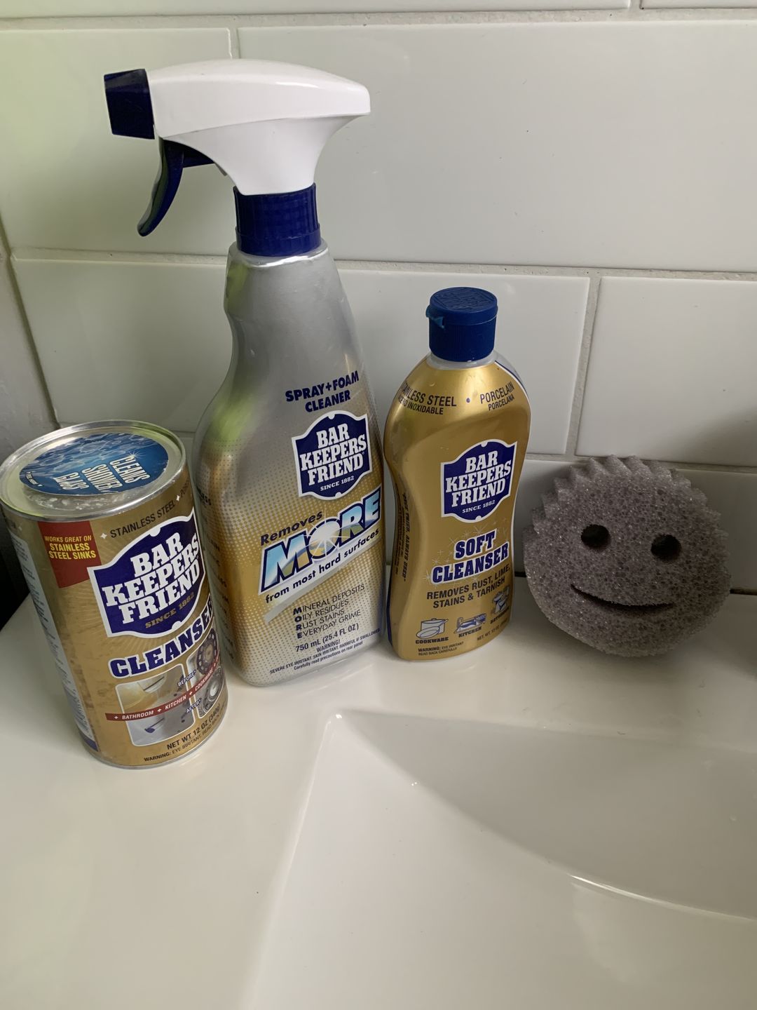 Customer photo review of Double Trio - Bar Keepers Friend x Scrub Daddy