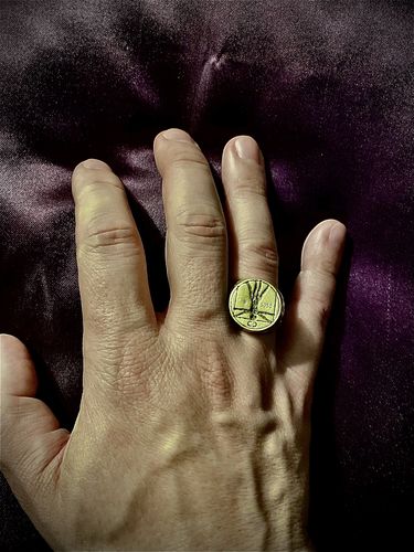 Customer photo review of Vitruvian Ring (Gold)