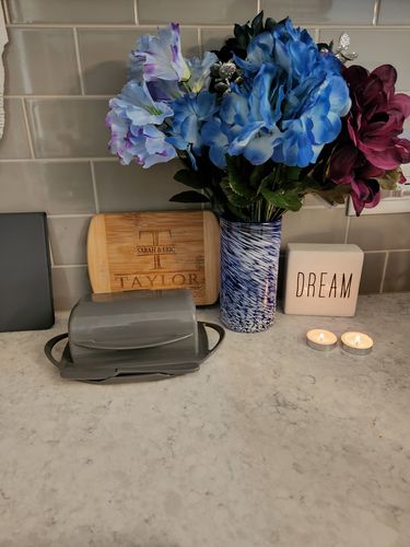 Customer photo review of Butterie - Gray Butter Dish