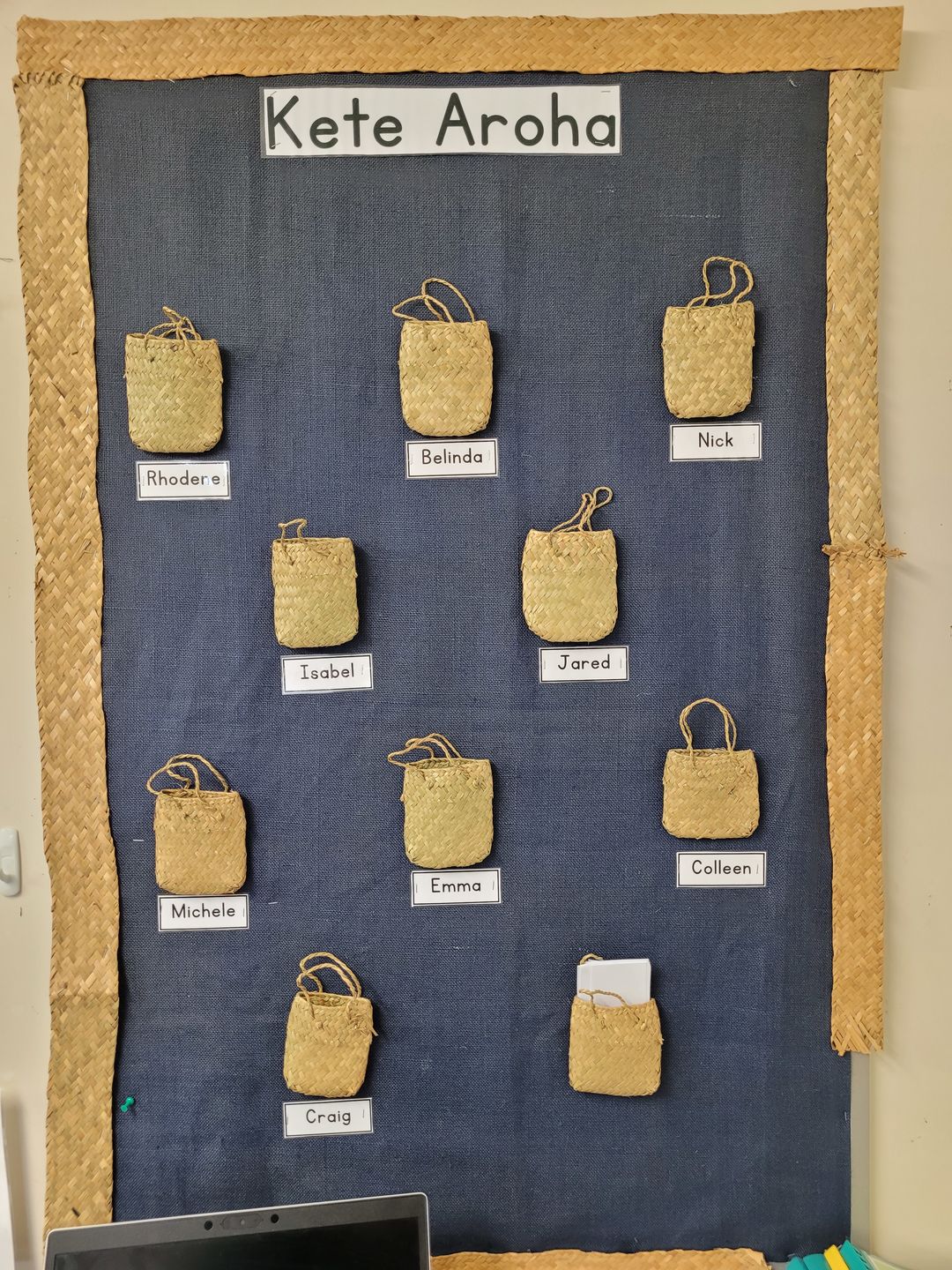Customer photo review of Small Flax Kete Bag 10 x 10cm