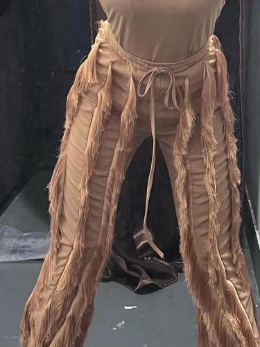 Customer photo review of Tassels Patchwork Pretty Drawstring Pant Suit