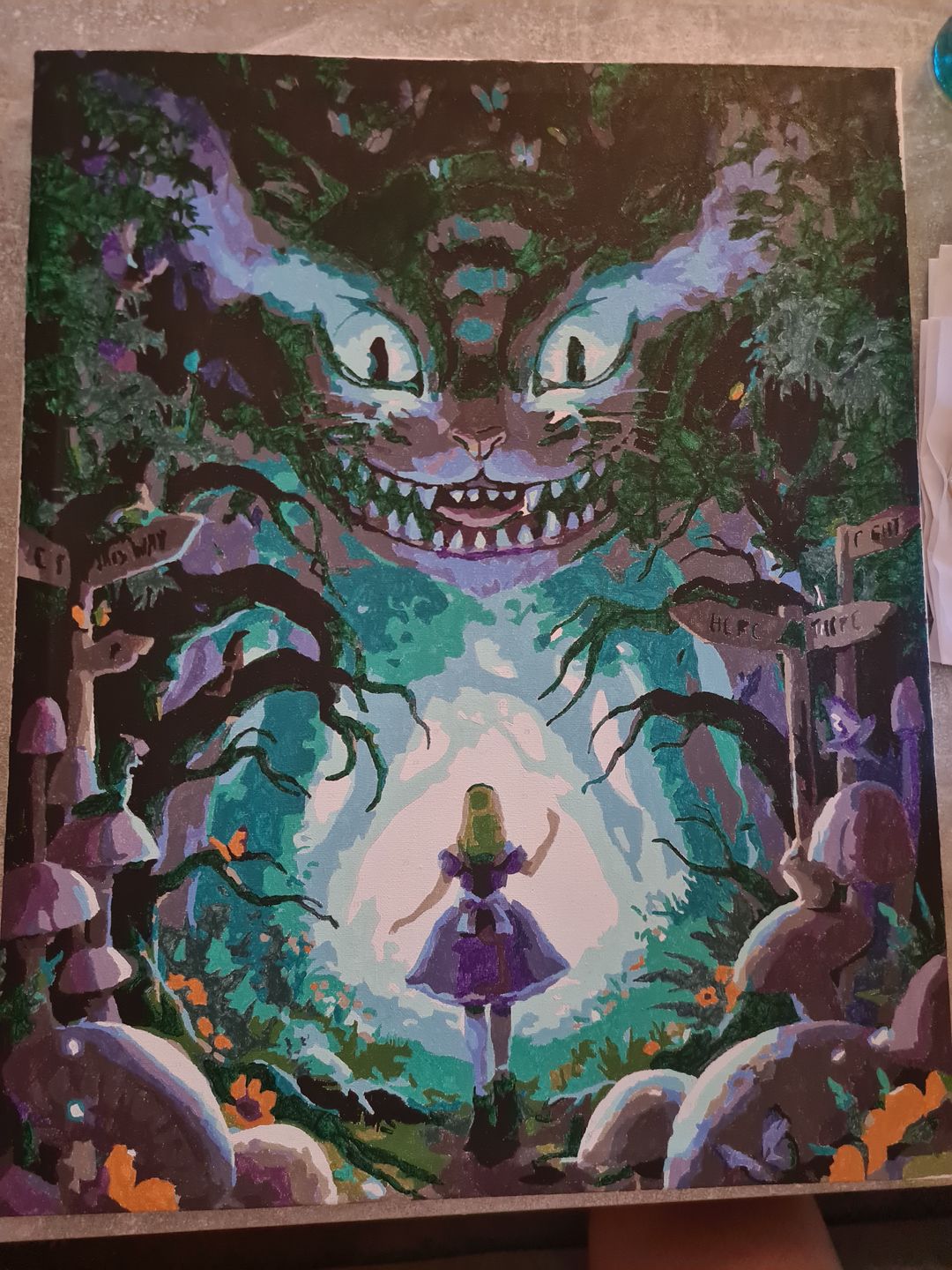 Customer photo review of Malen nach Zahlen - Das Wunderland betreten  - by jojoesart