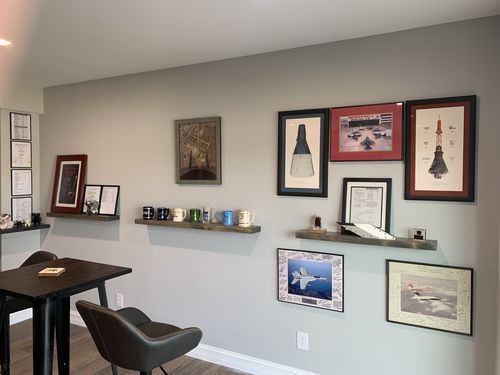 Customer photo review of Rustic Floating Shelves