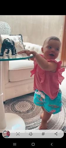 Customer photo review of Shorts sportivo leopardo azzurro