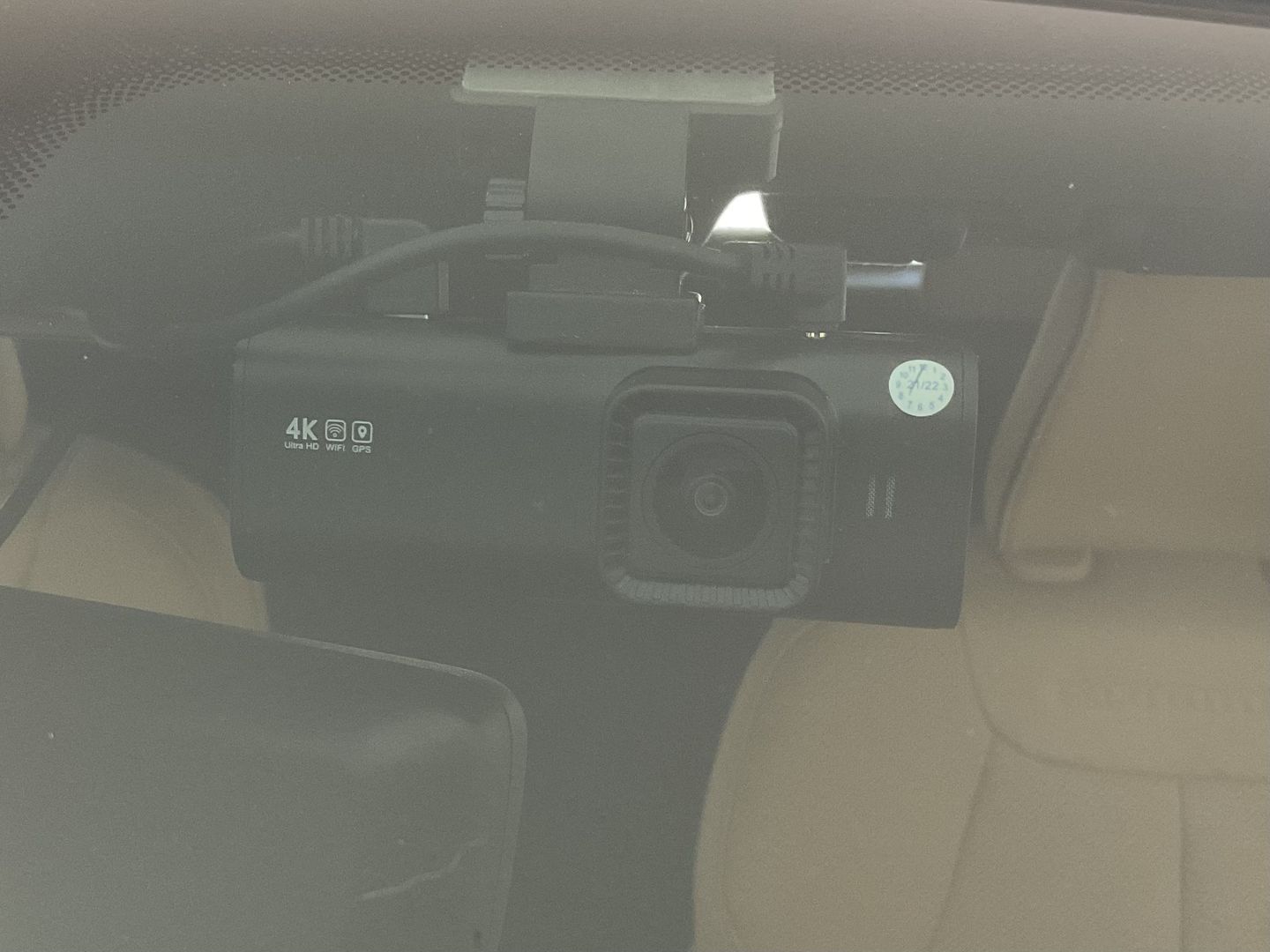 Customer photo review of Redtiger F7N 4K Dual Front and Rear Dash Cam With 64GB SD Card