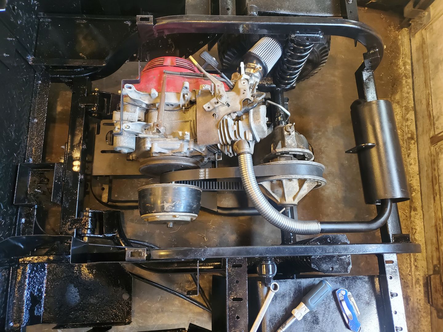 Customer photo review of Predator 13hp Installation Kit for 1994-2008 EZGO TXT & Medalist