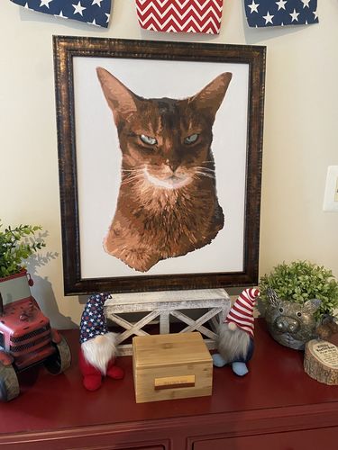 Customer photo review of Custom Paint by Number Kit