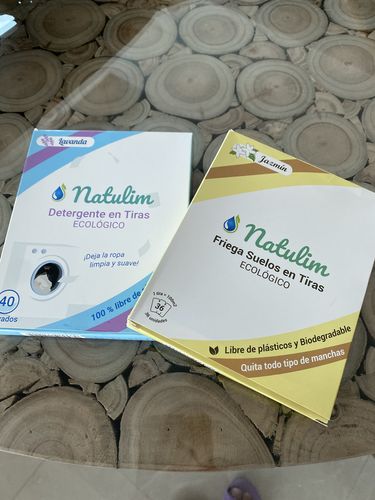 Customer photo review of Eco-Tiras de Detergente 40 lavados Natulim