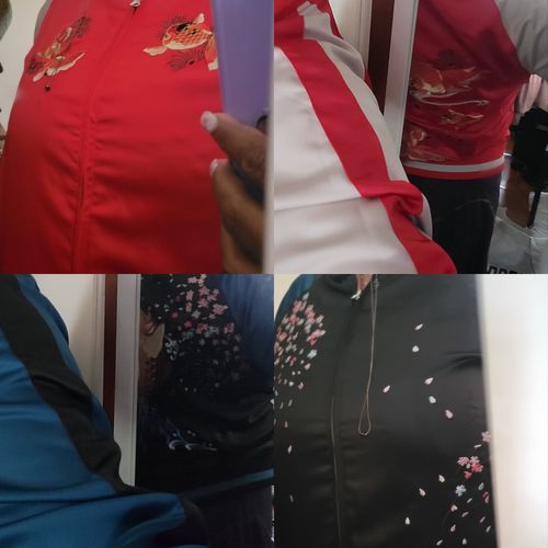 Customer photo review of Koi & Goldfish Sukajan Souvenir Jacket [Reversible]